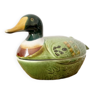 Ceramic duck signed Michel Caugant