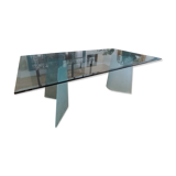 Roche Bobois 200 X 100 glass table.
