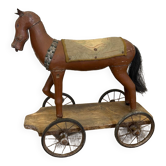 Very old pulling horse popular art