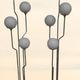 Lot de deux lampadaires italiens en chrome Goffredo Reggiani des années 1960