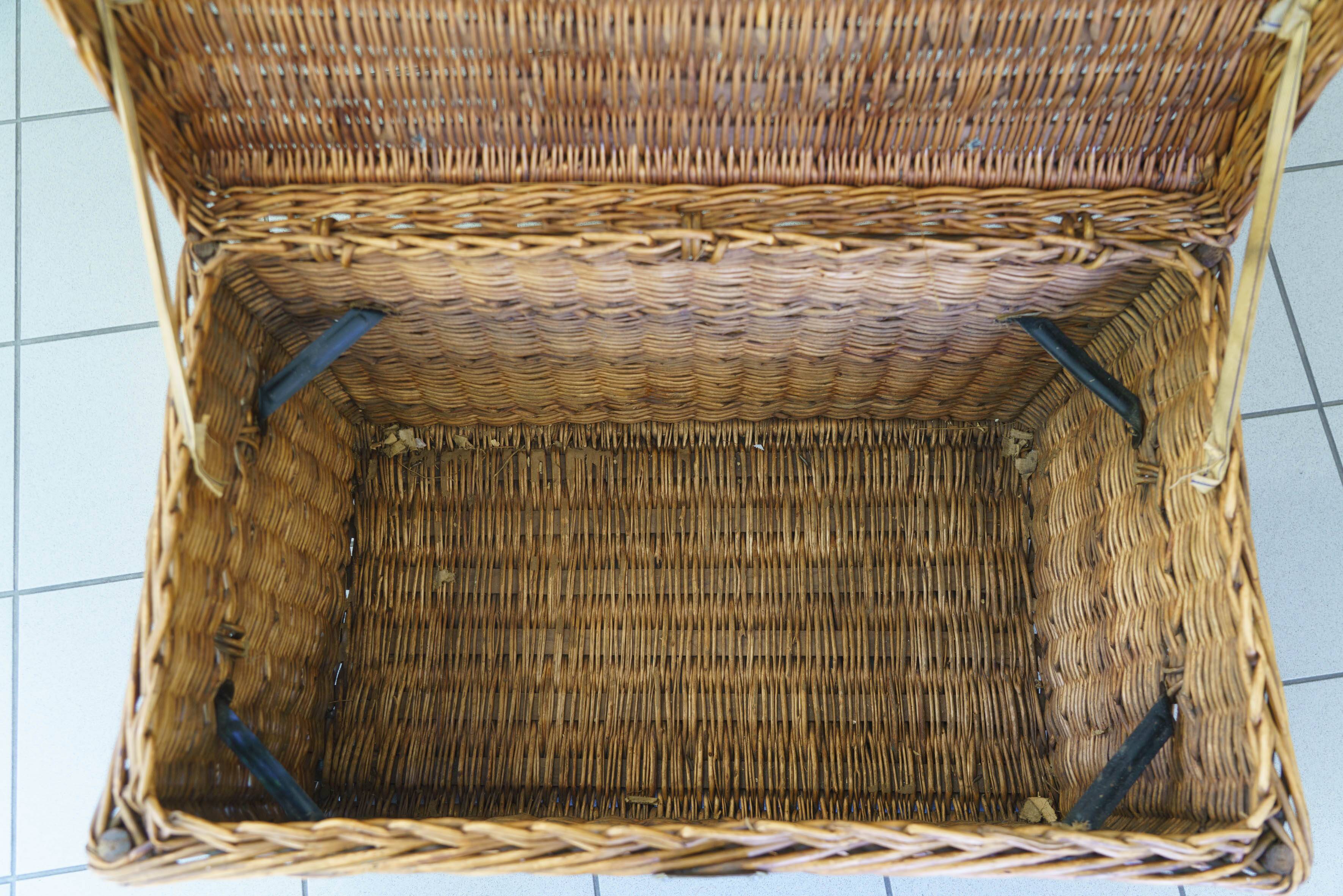 early 20th century wicker trunk