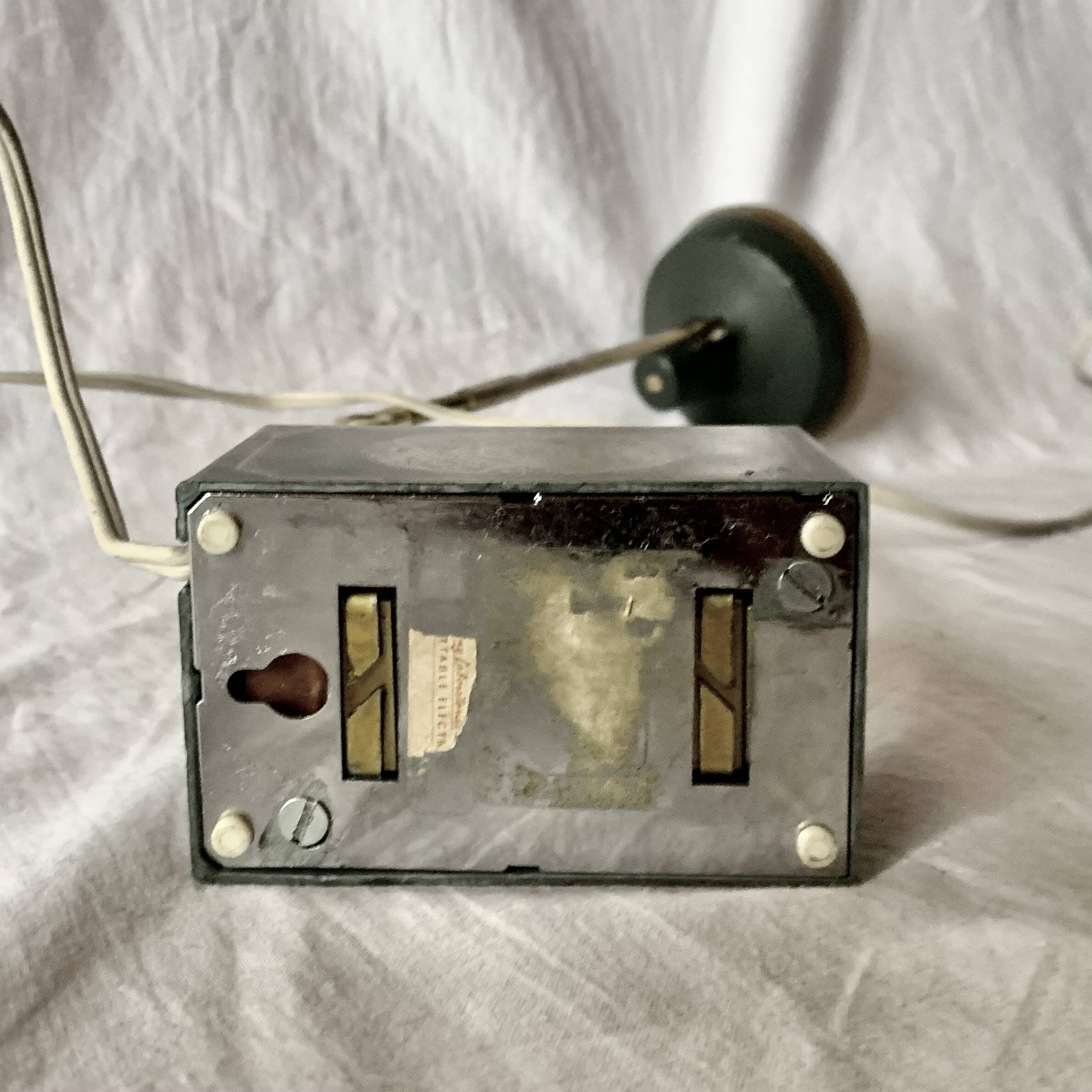 Vintage Tensor desk lamp in black metal and brass
