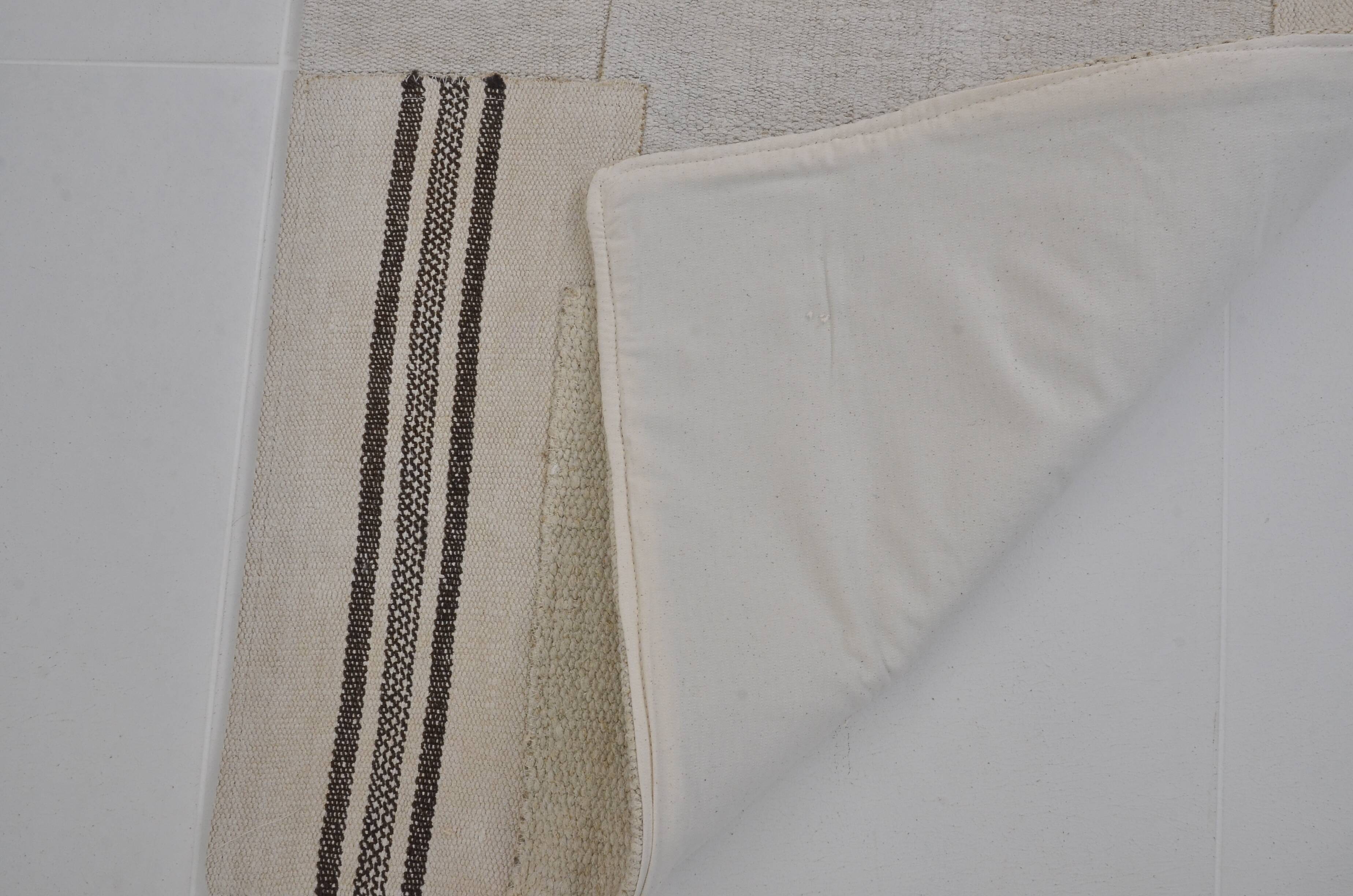 Vintage Decorative Hemp Kilim Runner sku3832