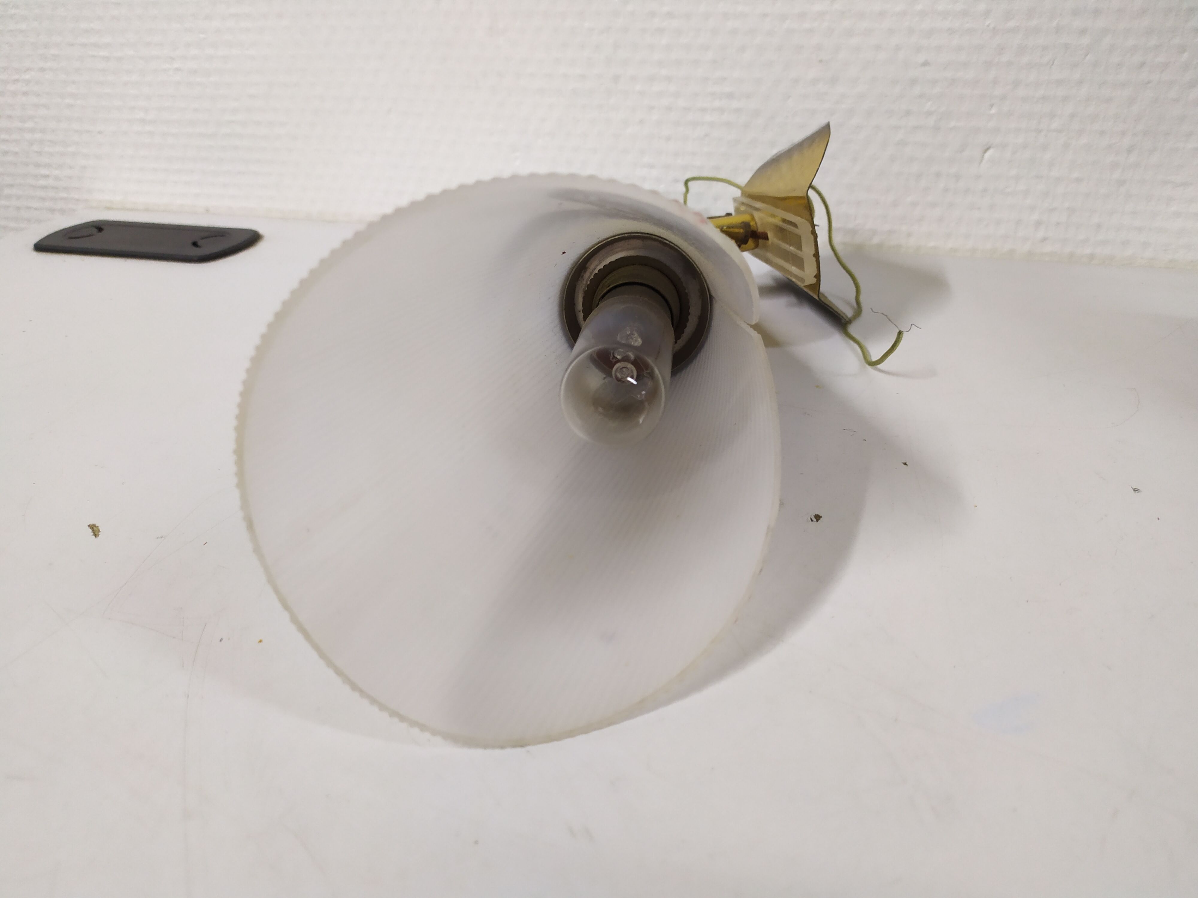 Pair of wall sconces plexiglass rockabilly gilded