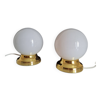 Pair of vintage bedside lamps