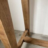 Solid oak work table console 220cm