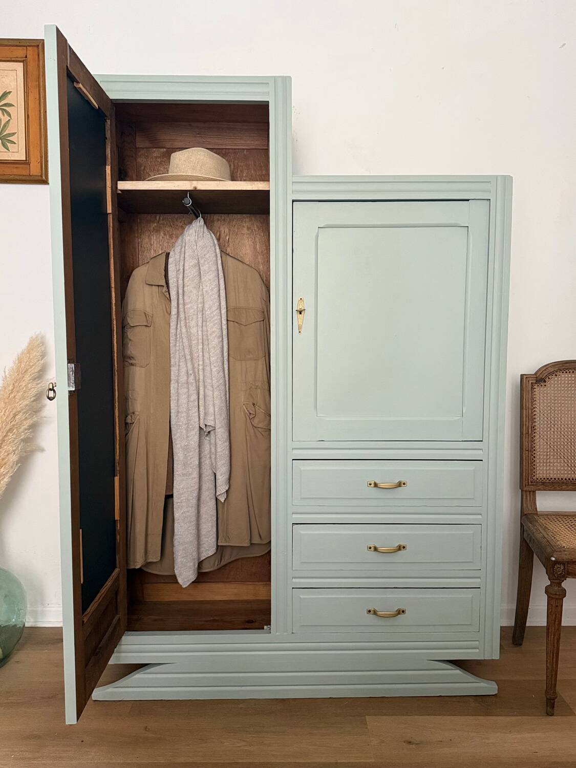 Art Deco wardrobe / closet from the 1930s/1940s.