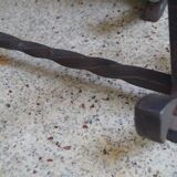 Pair of navy ink chenet 1960