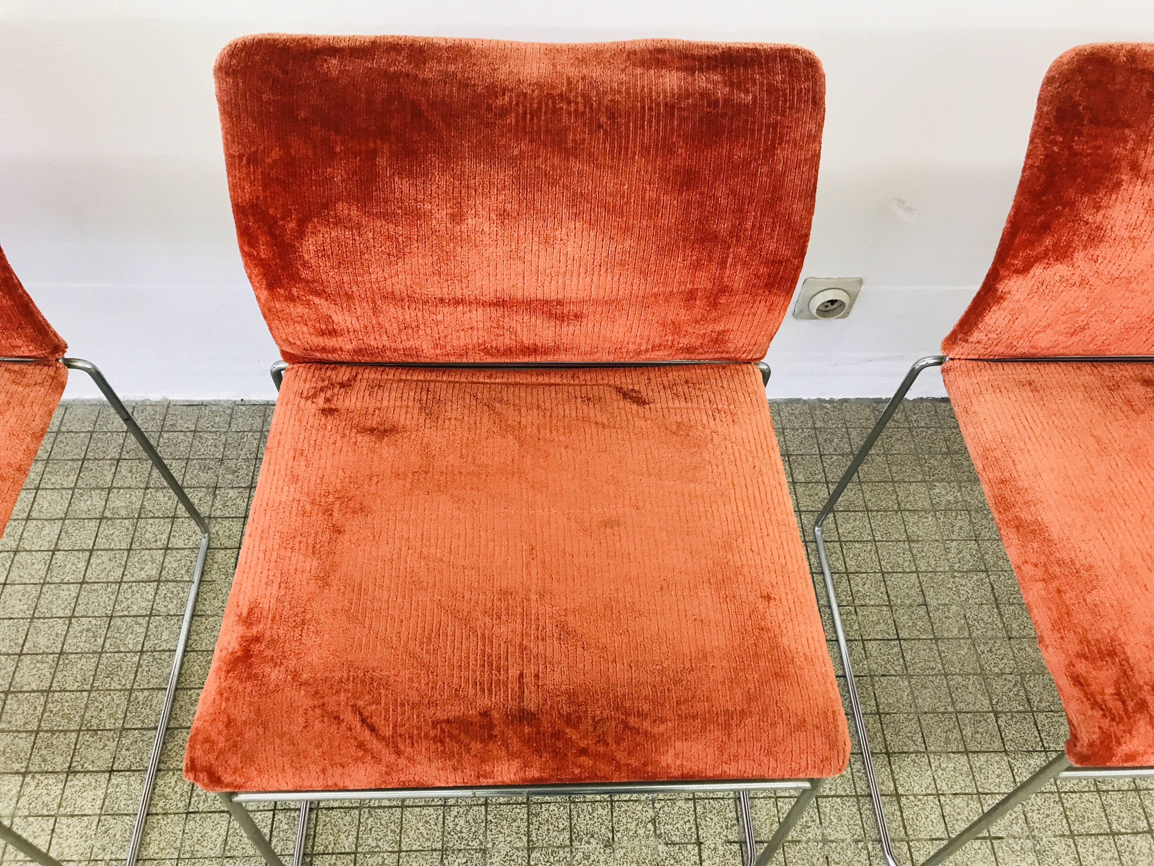 Suite de 4 chaises Jano LG Simon by Cassina