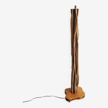 Vintage driftwood & mahogany floor lamp 1960s