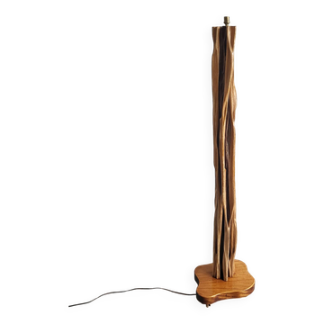 Vintage driftwood & mahogany floor lamp 1960s