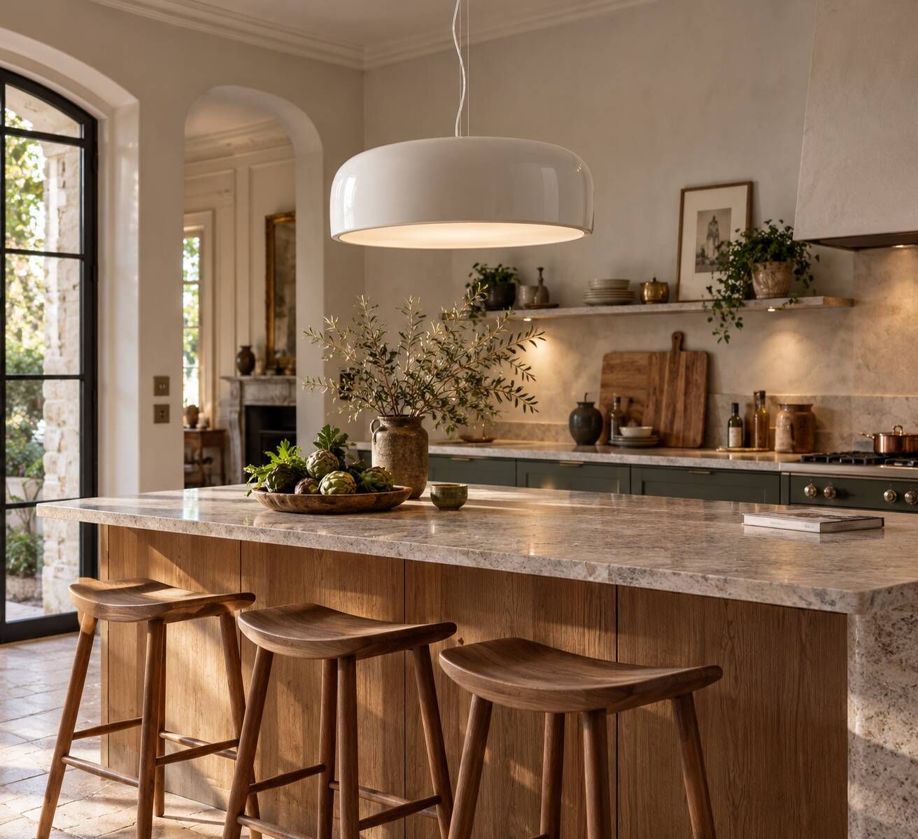 Suspension Smithfield S by Flos, designed by Jasper Morrison.