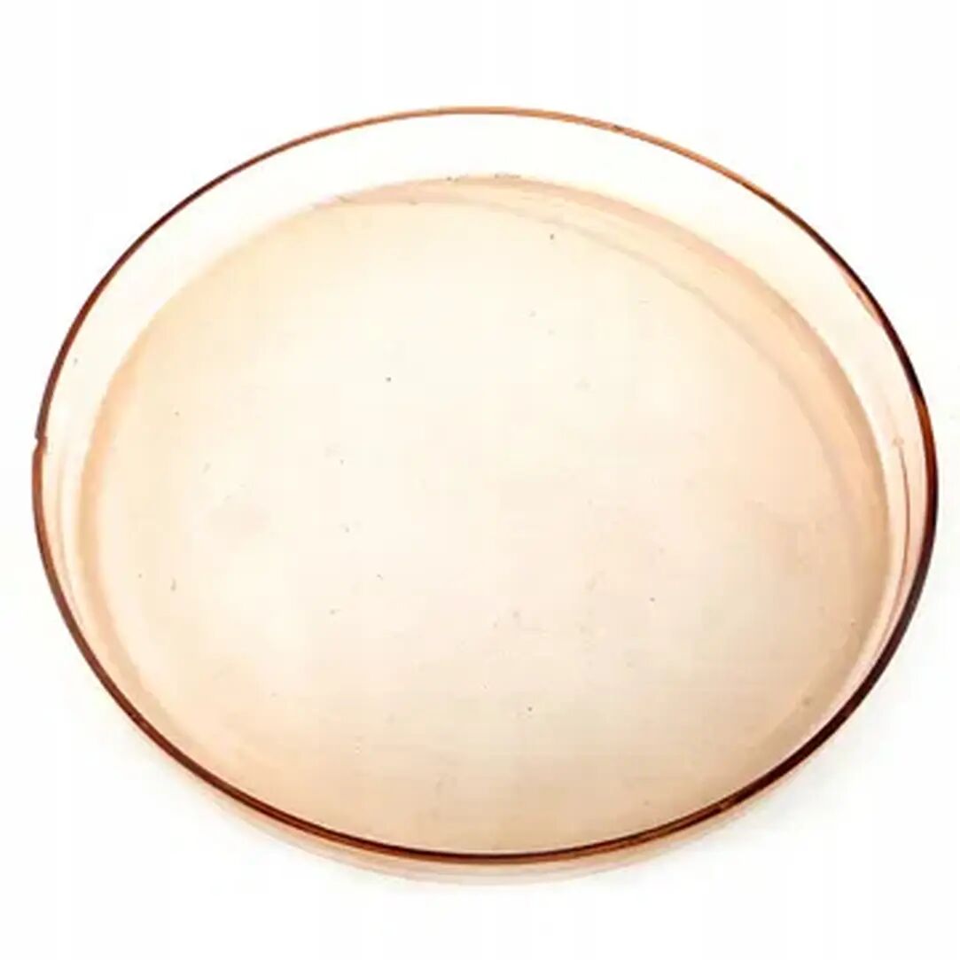 Art Deco tray, rosaline glass, Poland, 1950s
