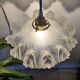 Vintage frosted glass lampshade pendant light