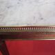 Table basse style louis XVI en acajou et laiton