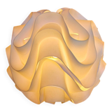 Vintage white plastic pendant lamp