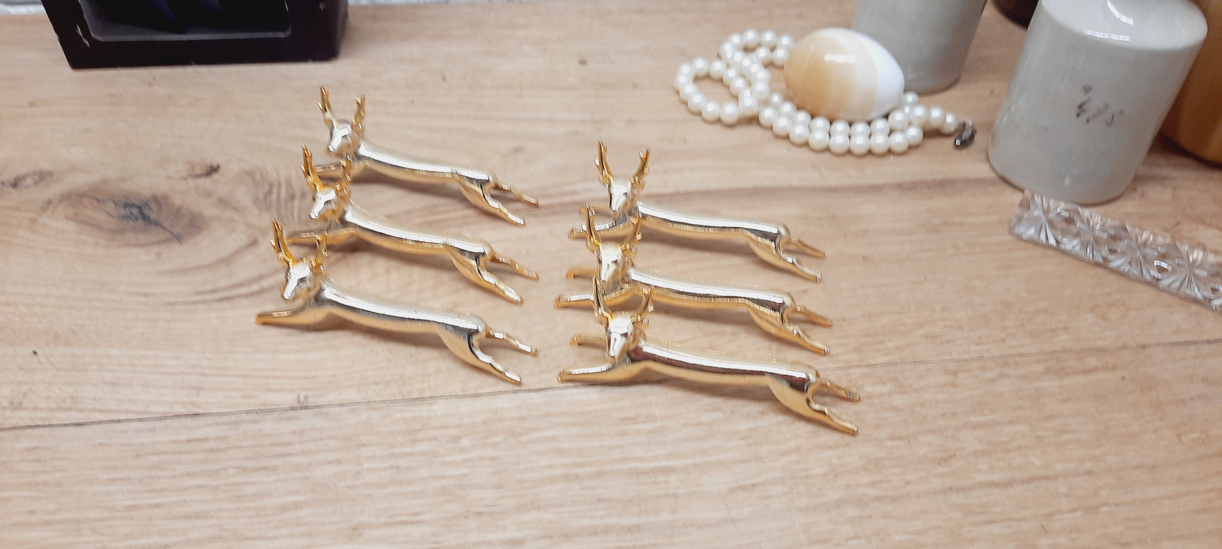 Set 6 deer knife holders