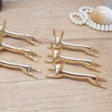 Set 6 deer knife holders