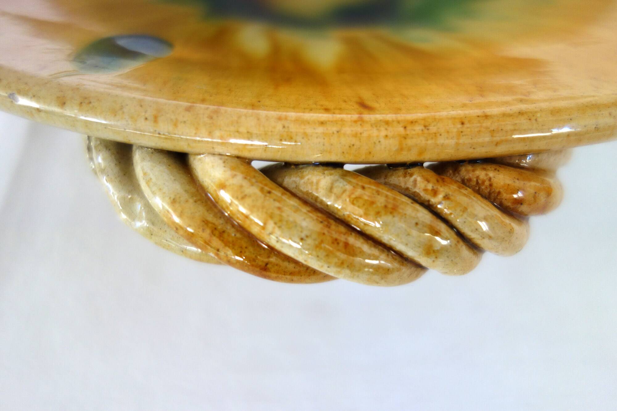 Vallauris earthenware fruit bowl by Joseph Calvas 1950s