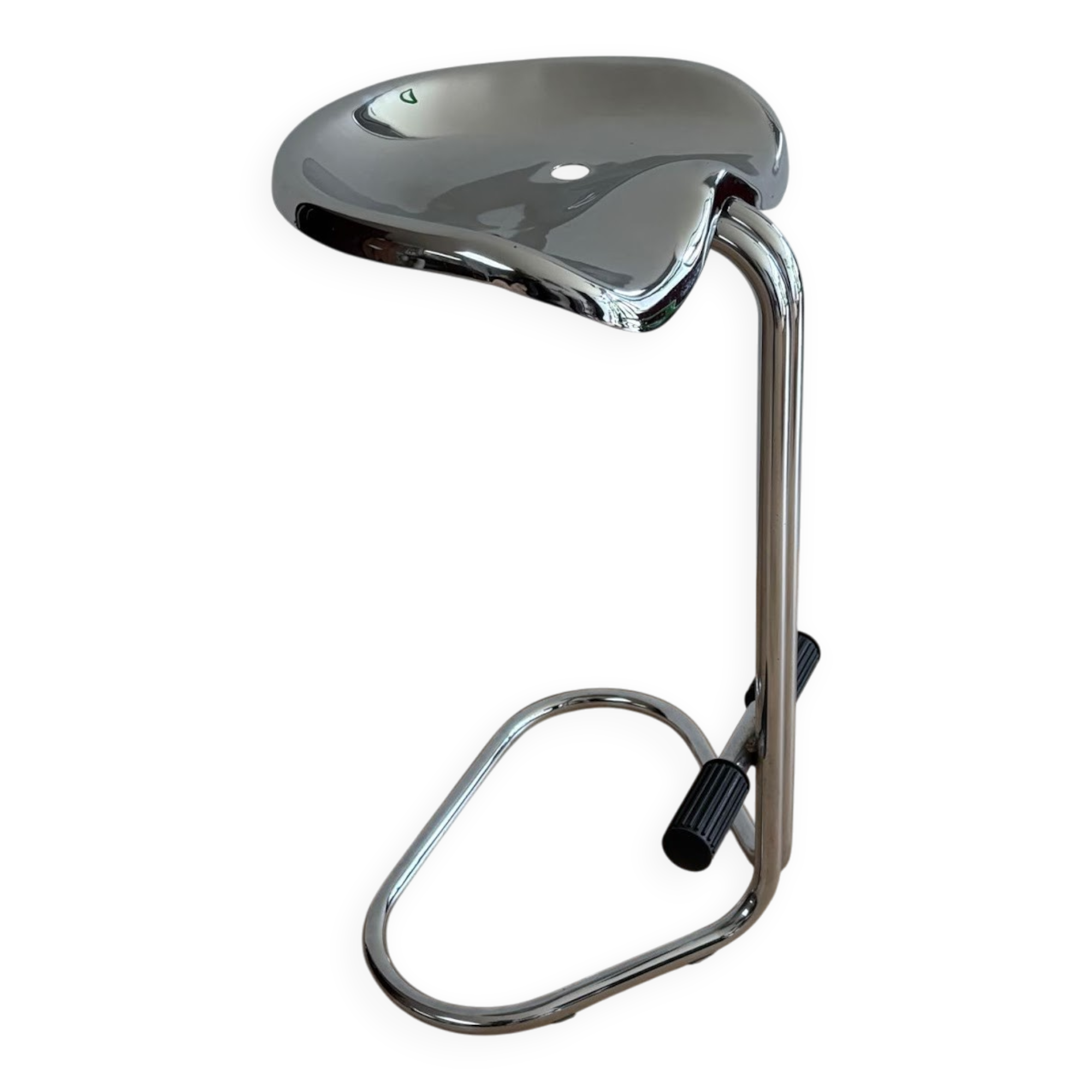 Chrome Tractor Stool by Rodney Kinsman for Bieffeplast