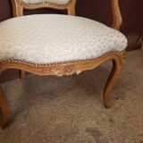 Pair of Louis XV-era convertible armchairs