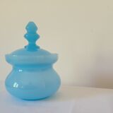 Blue opaline pot