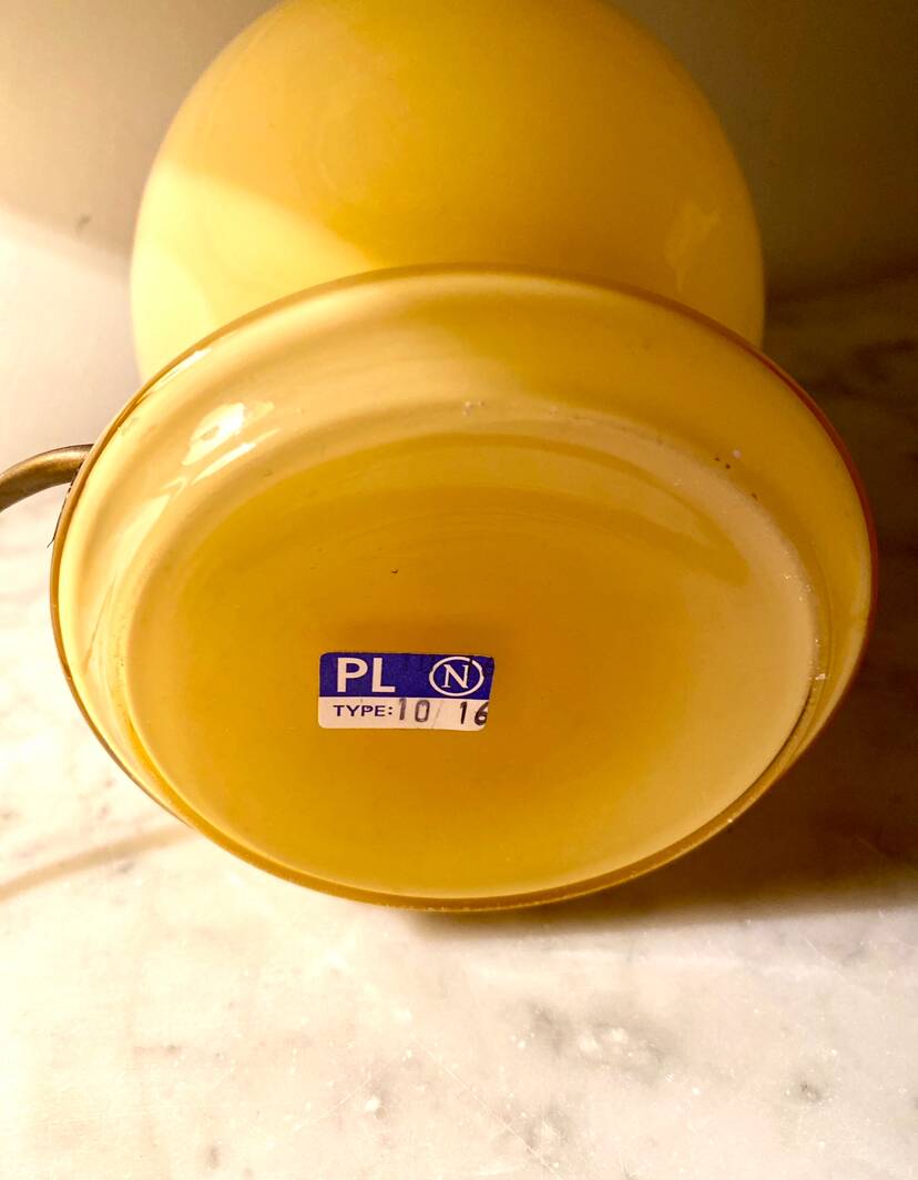 Glass lamp base, Denmark