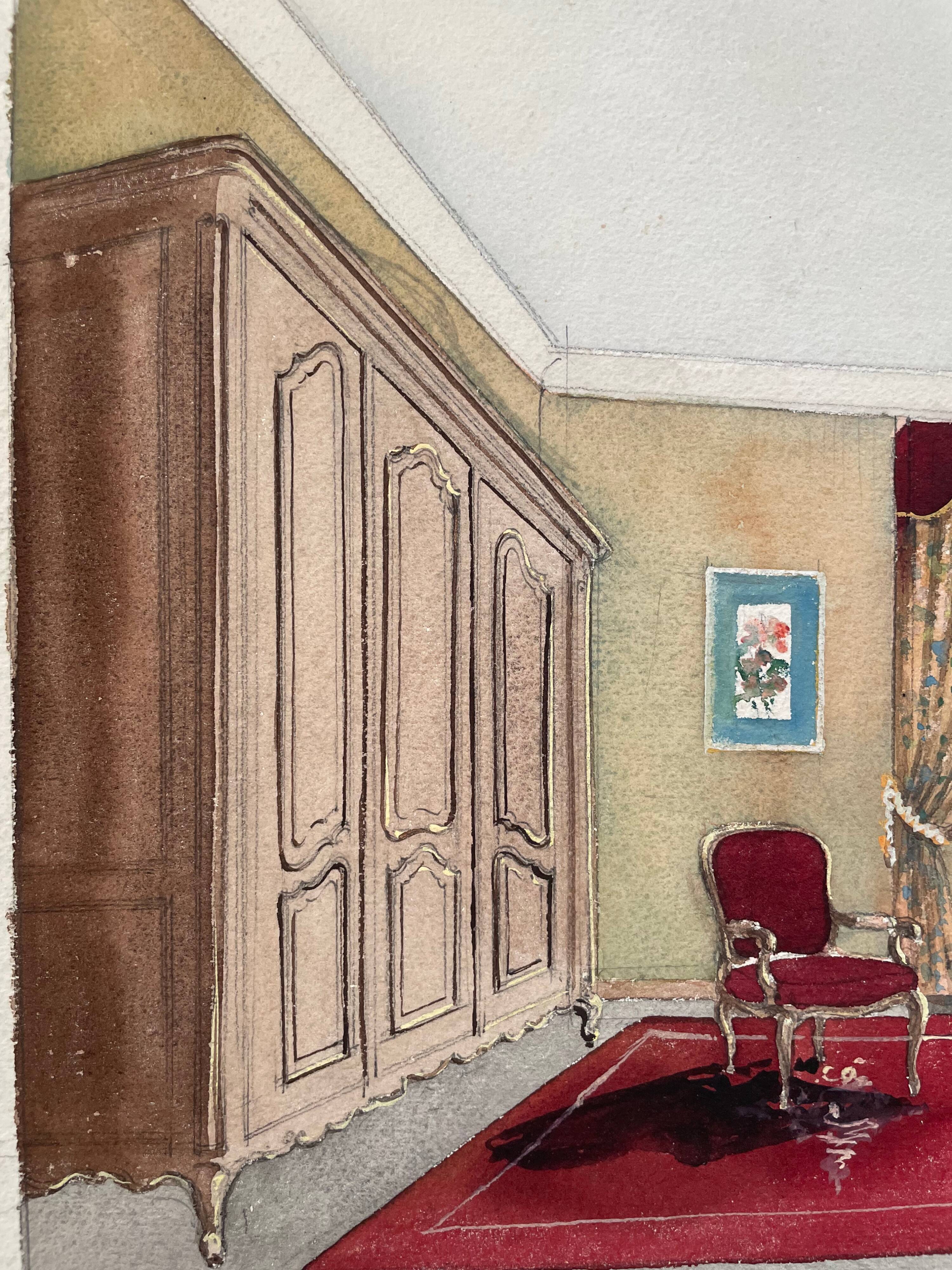 Painting decorative art interior architecture 30-50s