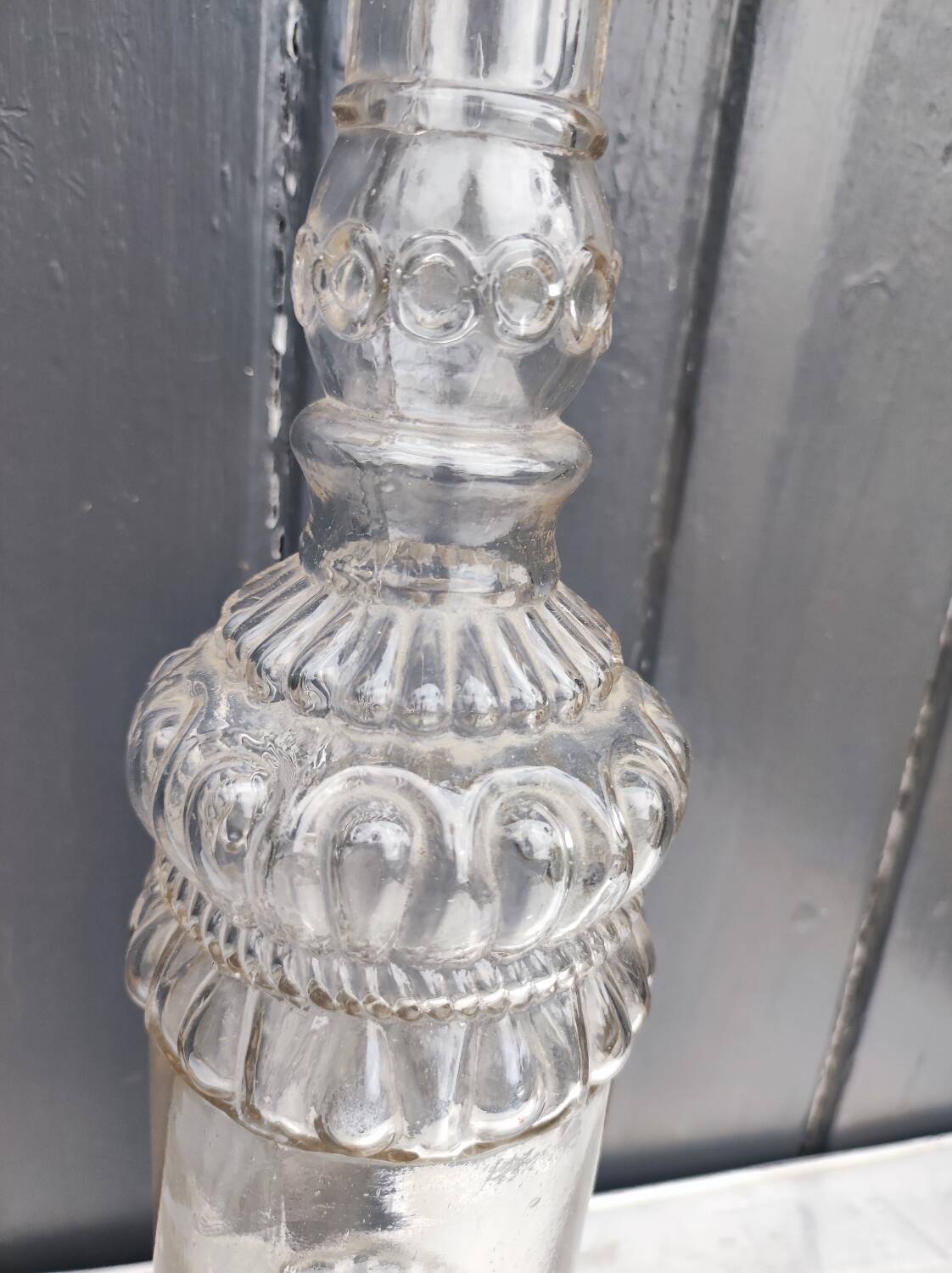 Old blown glass bottle, 19th