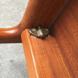 Mid-century teak coffee table by Ole Wanscher for Poul Jeppesens Møbelfabrik.