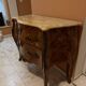 "Du Barry" commode in marquetry, marble top