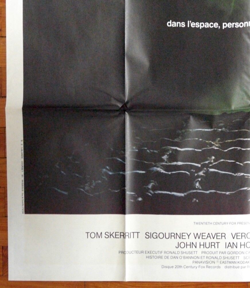 Original movie poster "Alien the 8th passenger" Ridley Scott