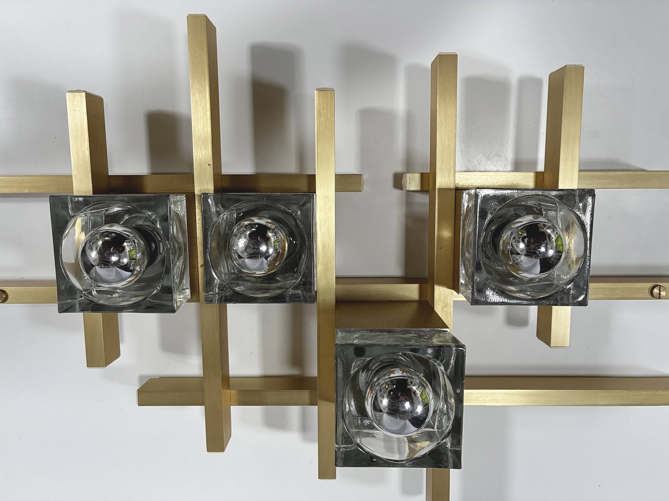 Vintage Wall Lamp • Gaetano Sciolari • Murano • Space Age • 1970