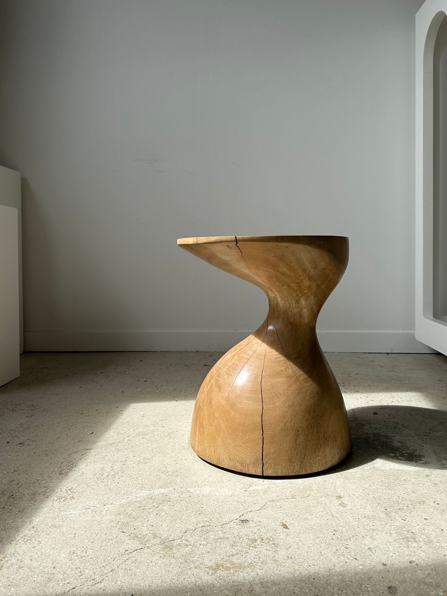 Solid wood sofa end