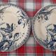 Set of 6 antique ironstone plates