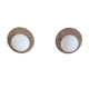 Wooden design wall lights and opaline globe - mid 20th century.