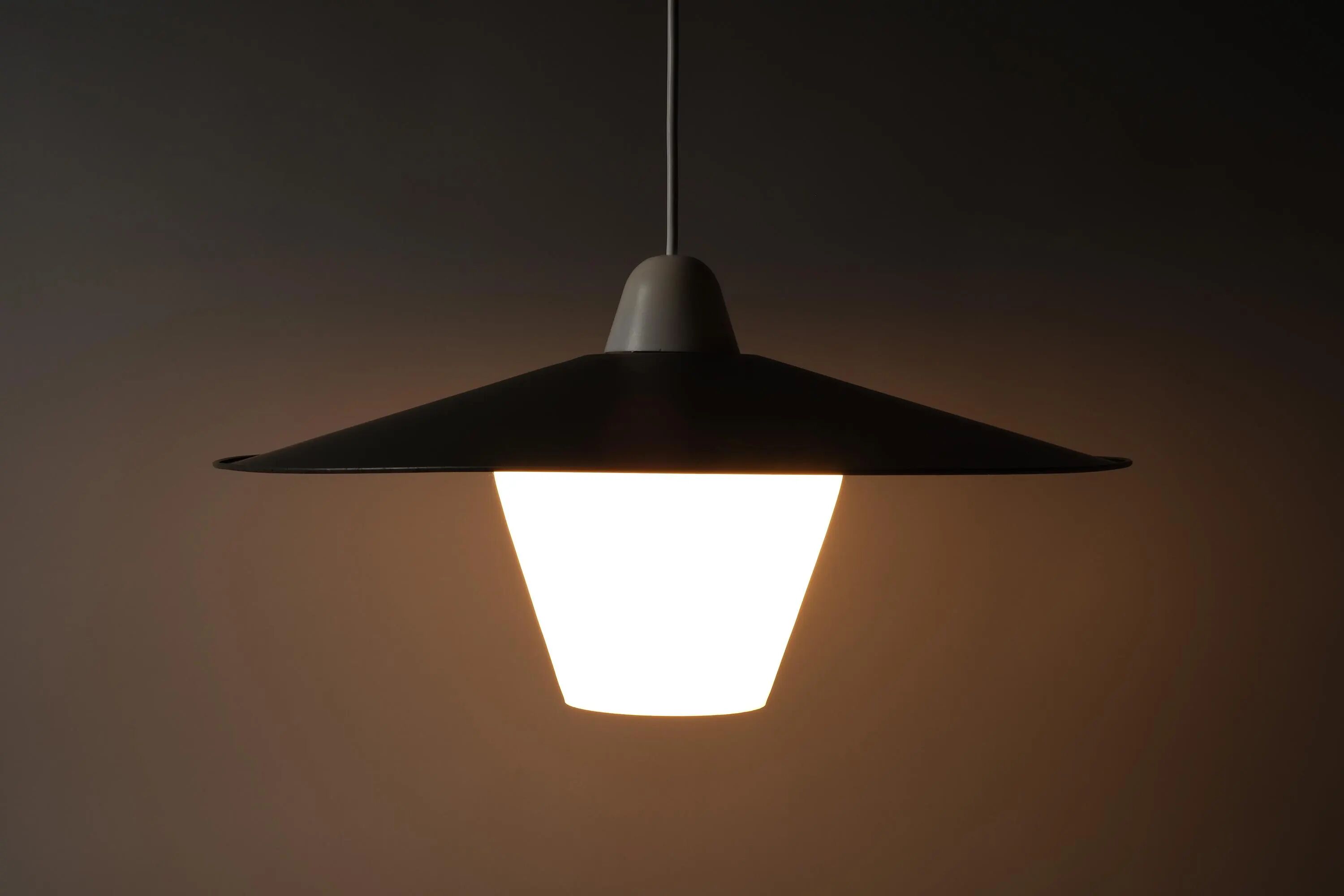 Modern Mid-Century Pendant Lamp Flying Saucer, Space Age Design from the 1960s