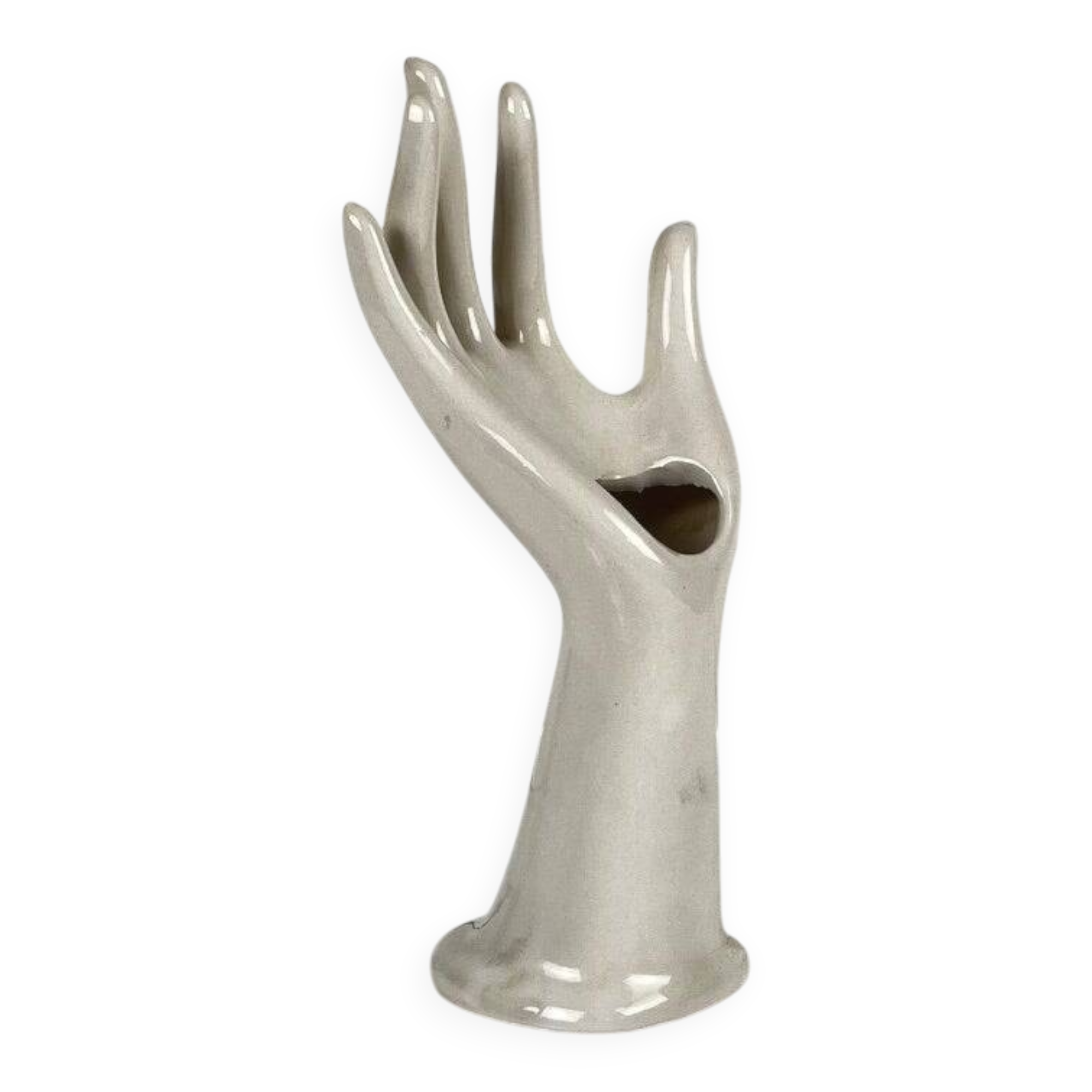 White porcelain single-stem vase