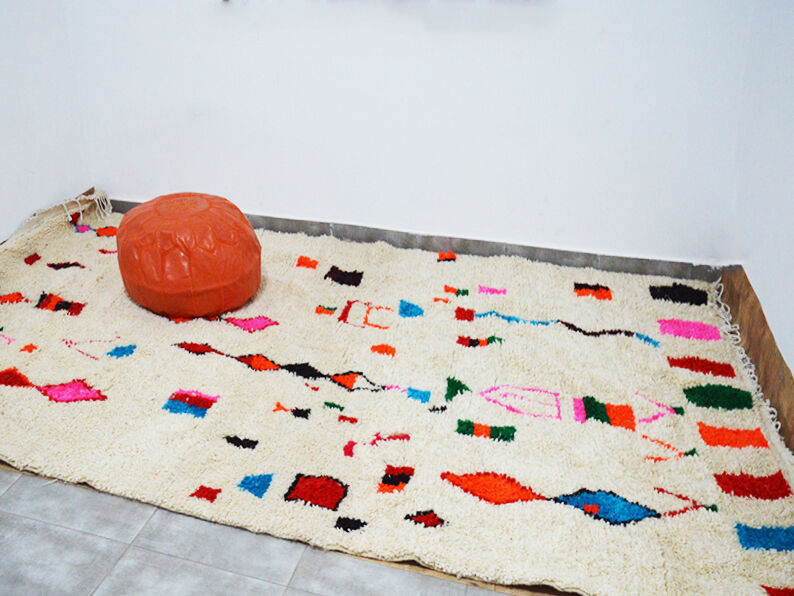 Handmade moroccan berber carpet 309 x 196 cm