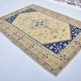 Vintage hand-knotted bohemian rug sku 3521