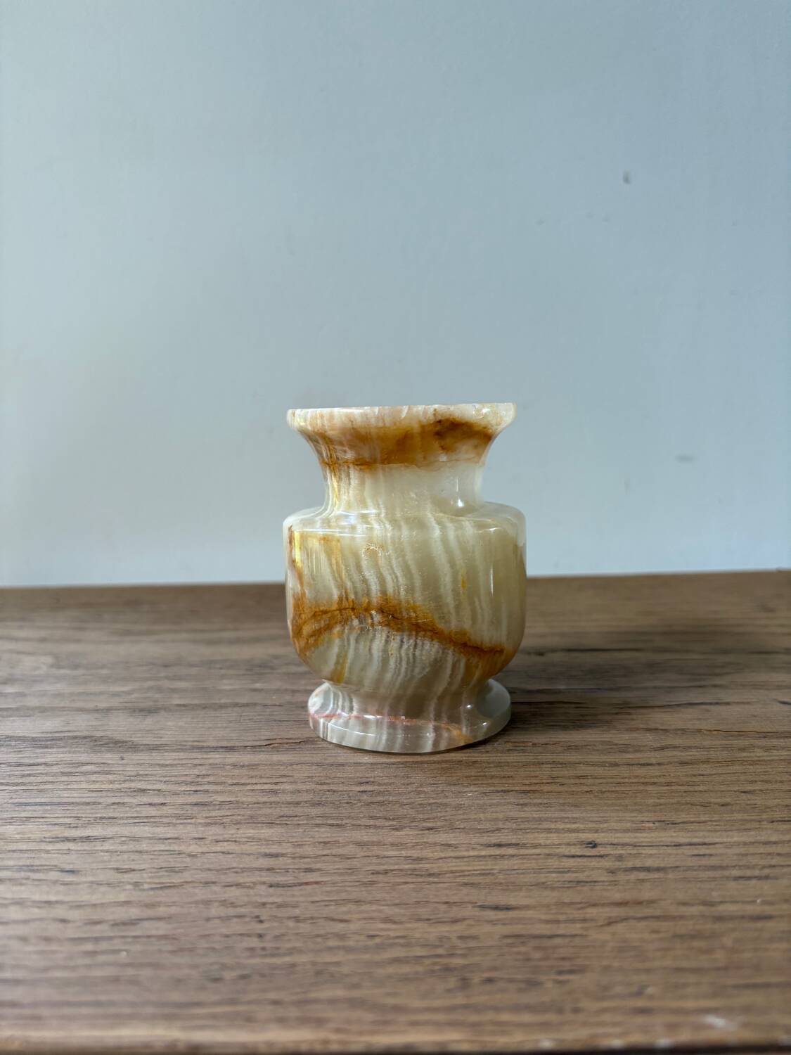 Vase en onyx vintage