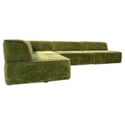 Swiss Vintage Modular Trio Sofa in Green Fabric by Team Form AG for Cor.