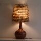 Terracotta lamp turned 1960