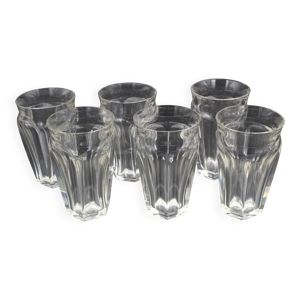 6 verres à eau / chopes - cristal baccarat