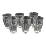 6 Verres à eau / chopes en cristal de Baccarat modèle Talleyrand H= 13 cm