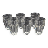 6 Verres à eau / chopes en cristal de Baccarat modèle Talleyrand H= 13 cm