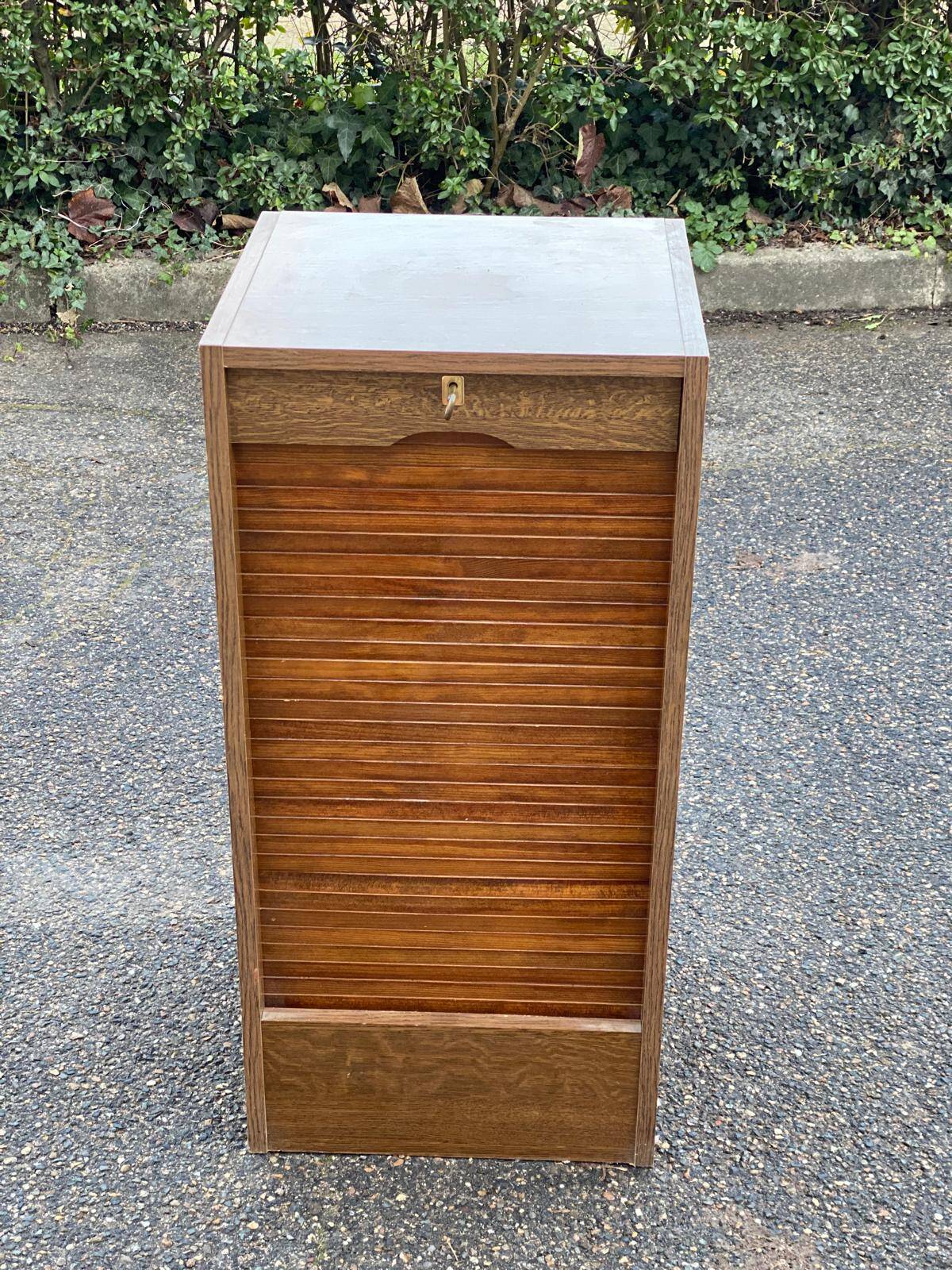 90cm wooden curtain or sliding shutter cabinet