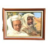 Orientalist canvas by G Lhoumeau 1947