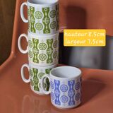 70s mug cups
