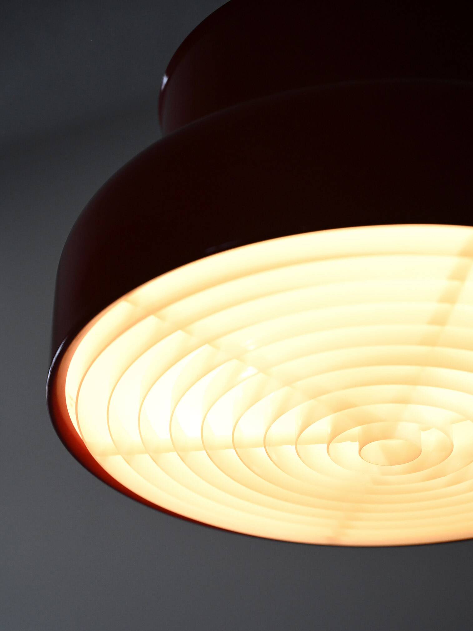 Swedish “Bumling” red pendant lamp by Anders Pehrson